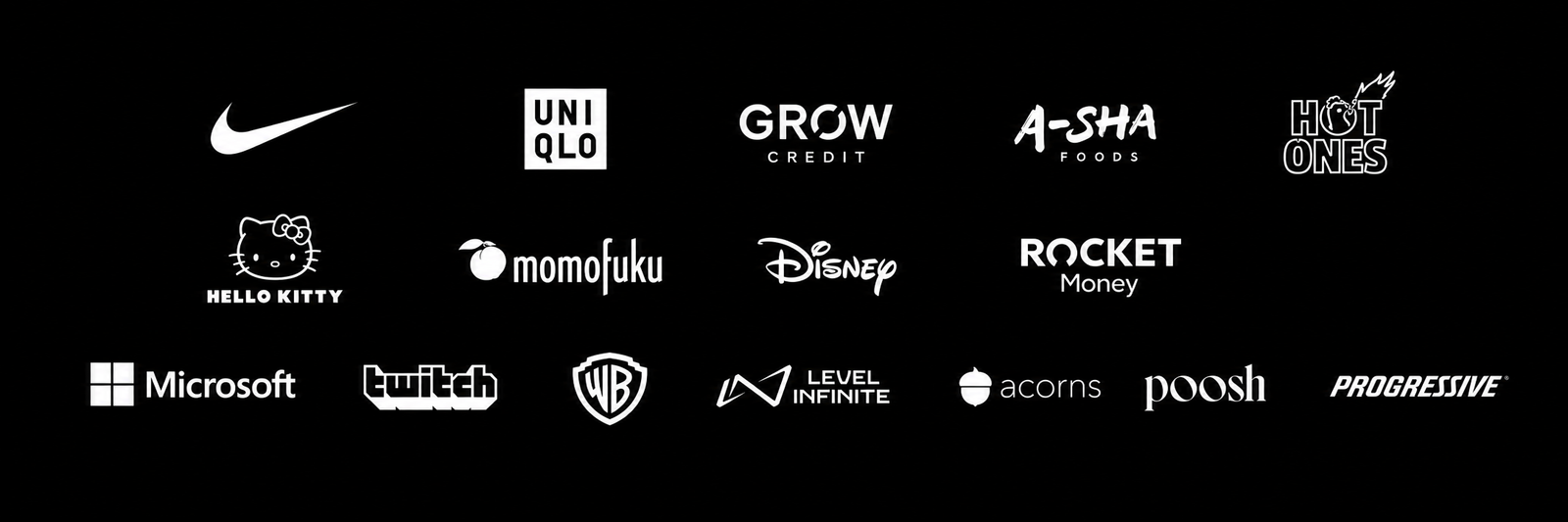 Brands I've worked with