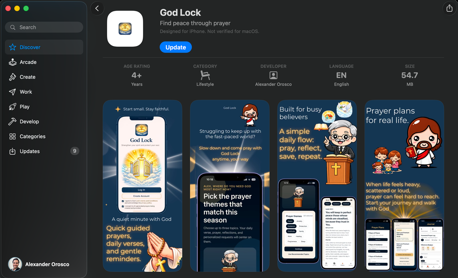 God Lock mobile application project