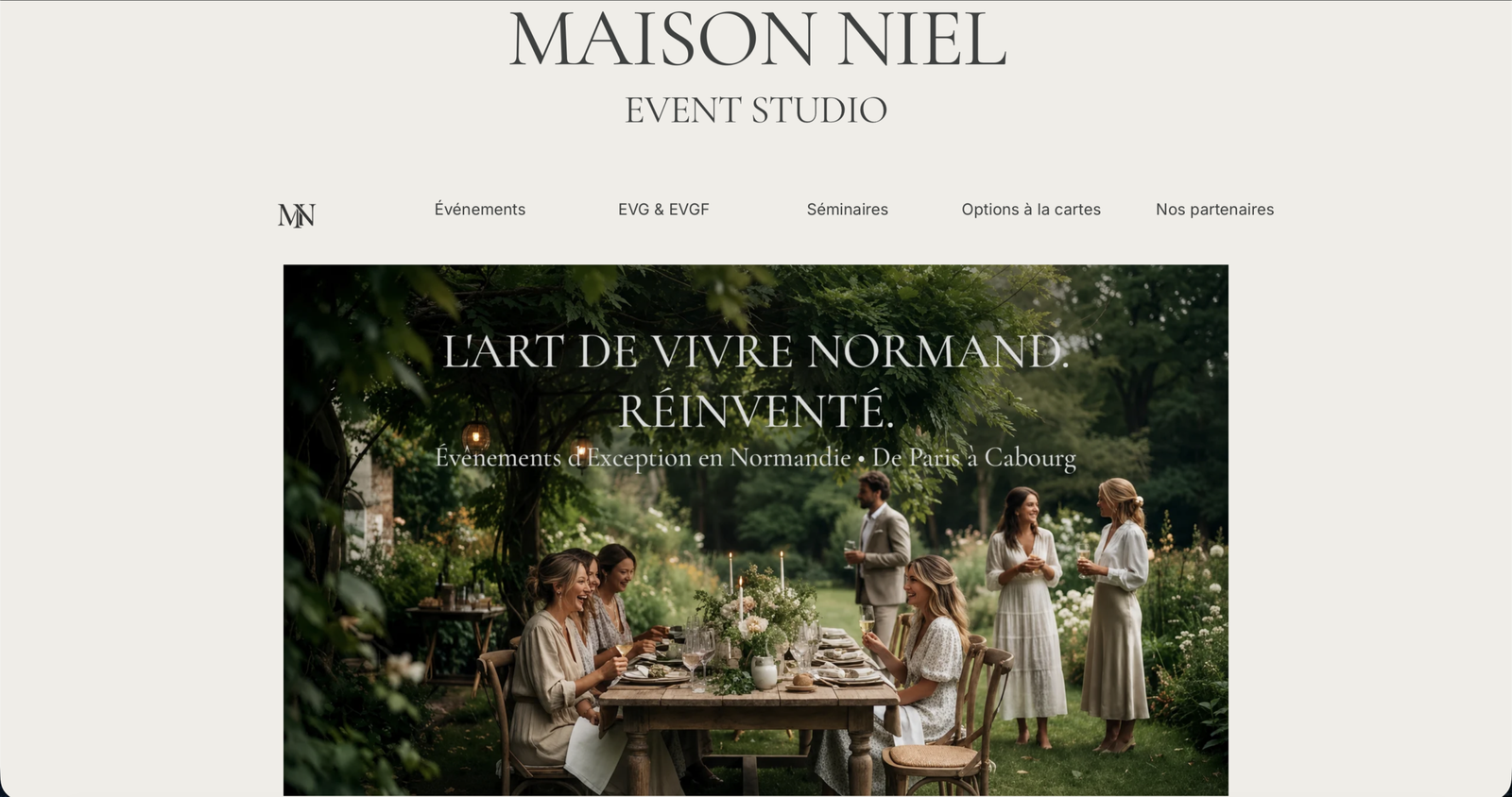 Maison Niel website project