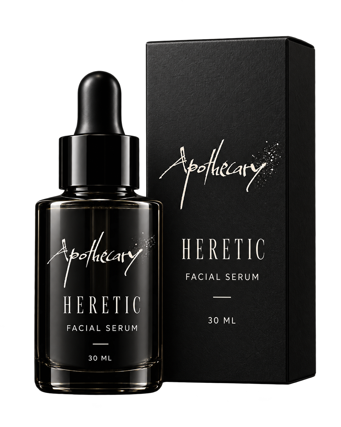 Heretic facial serum product design