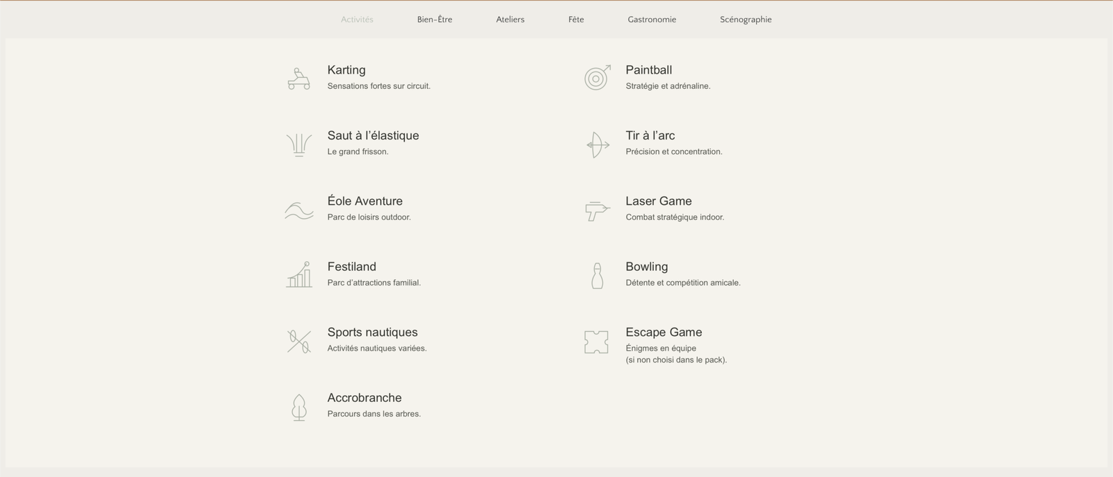 Maison Niel services directory design